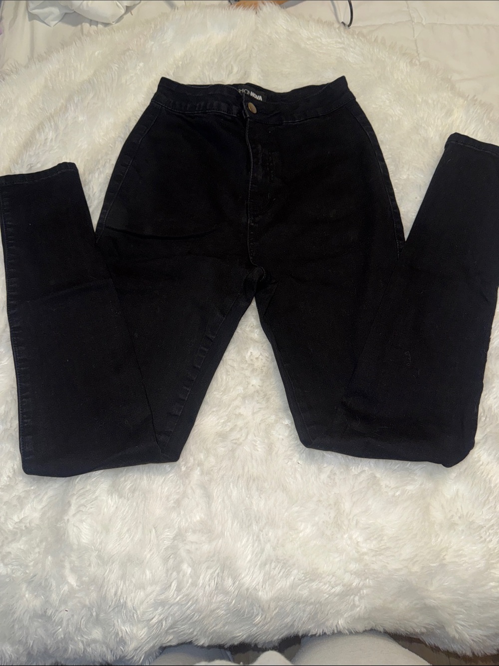 Fashion Nova Black High-Rise Skinny Jeans
